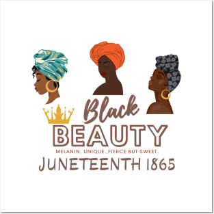 Juneteenth Shades of Melanin Beauty Posters and Art